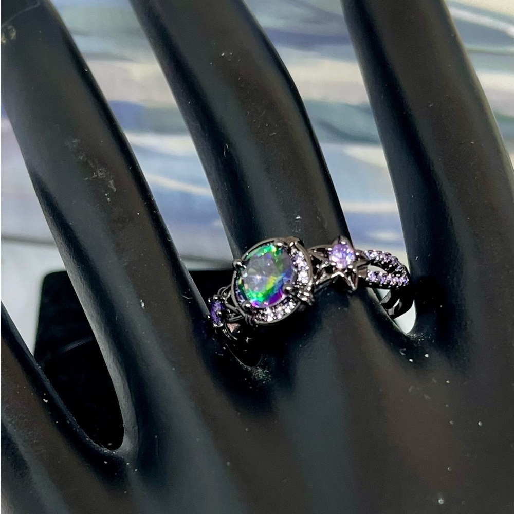 Eternity Women’s 18k Gold Plated Black Ring